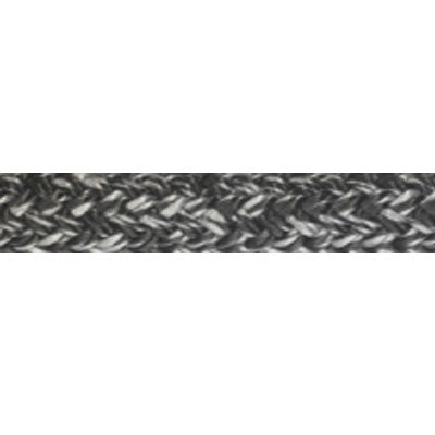 Close up of black euro colored Endura Braid rope with silver flecks woven into the braid.