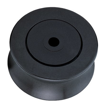 Harken Sheave, Delrin Black, Ball Bearing; OD 2", ID 1/4", Width 5/8", Max Line 5/8" - #1533