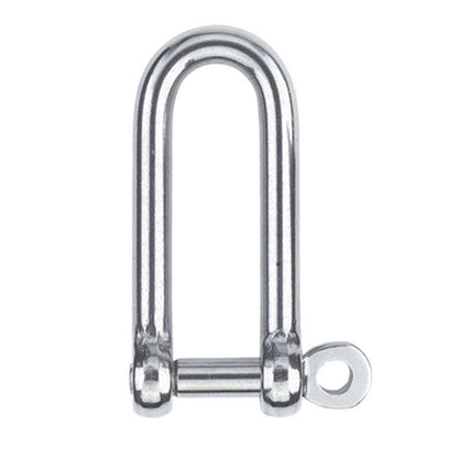 3/16” Diameter Long D Shackle with a thumb screw pin.