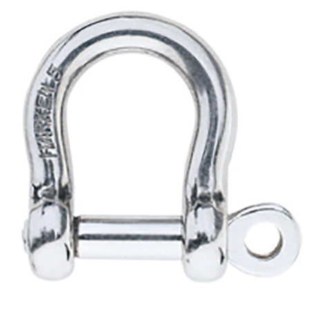 3/16” Diameter Shallow Bow Shackle with a thumb screw pin.