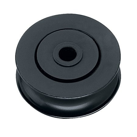 Harken Sheave, Delrin Black, Ball Bearing; OD 1 1/2", ID 1/4", Width 9/16", Max Line 3/8" - #265