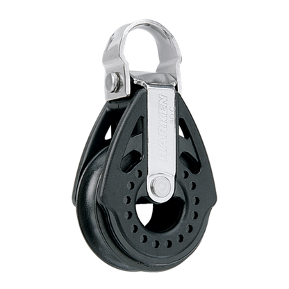 Black Harken 40 mm Carbo Block with Removable Strap - Part Number 2659SP