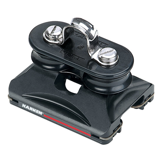 Harken 22mm Low-Load Car — Fixed Sheaves, Eyestrap - #2728