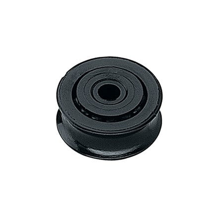 Harken Sheave, Delrin Black, Ball Bearing; OD 7/8", ID 3/16", 13/32", Max Line 1/4" - #277