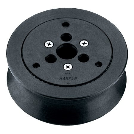 Harken Sheave, Aluminum, Ball Bearing; OD 4 1/2", ID 3/4", Width 1", Max Line 3/4" - H518