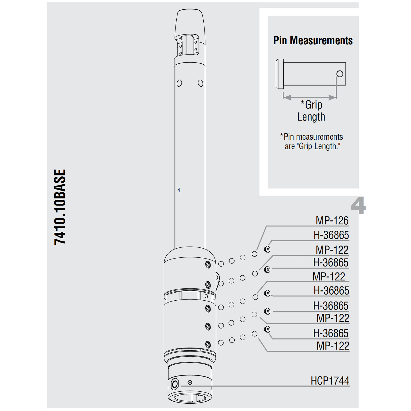HMP-122 - BALL BRG-1/4in BLA DEL (HSB242)