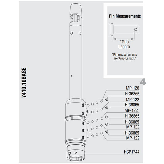 HMP-122 - BALL BRG-1/4in BLA DEL (HSB242)