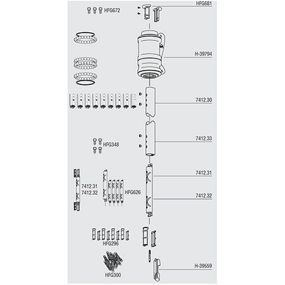 HHFG296 - CONN BUSHING SET-2 MKIV