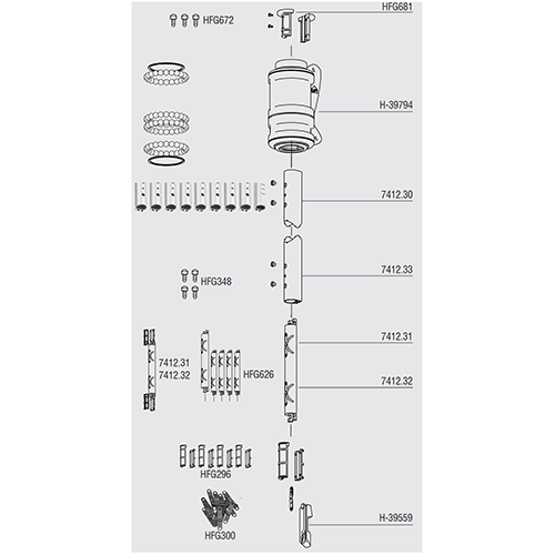 HHFG681 - TRIM CAP SET-2 MKIV