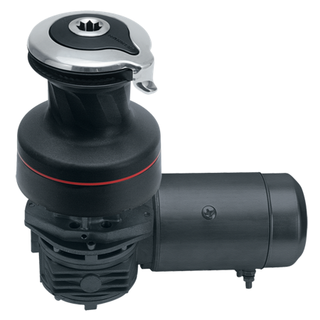 H50.2STEA12H - Radial Winch, 2-Spd Electric, Self-Tailing, Aluminum, Horizontal Motor, 12 Volt; Includes Dual Function Control Box, Switches and Breaker sold separately.