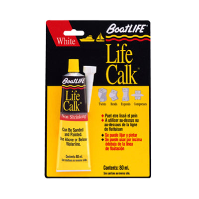 LIFECALK - Boat Life Calk -3 oz.Tube, White - 1030