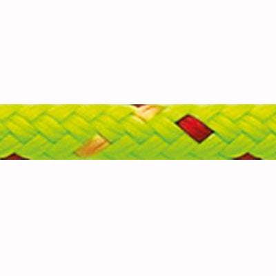 Lime green Spyder Line rope with orange and red flecks throught the line.