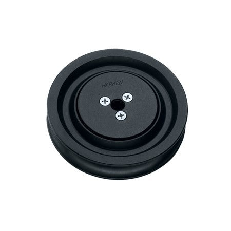 Harken Sheave, Aluminum, Ball Bearing; OD 4", ID 3/8", Width 7/8", Max Line 9/16" - #550