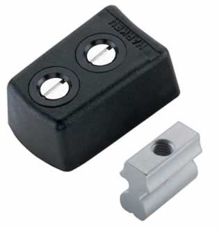 Harken 27mm Track Endstop Kit — Round Mast Groove, Fixed - #3850