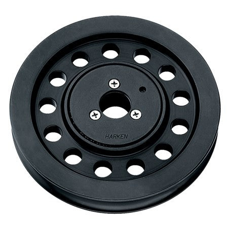 Harken Sheave, Aluminum, Ball Bearing; OD 6", ID 7/8", Width 1", Max Line 5/8", Max Wire 3/8" - #716